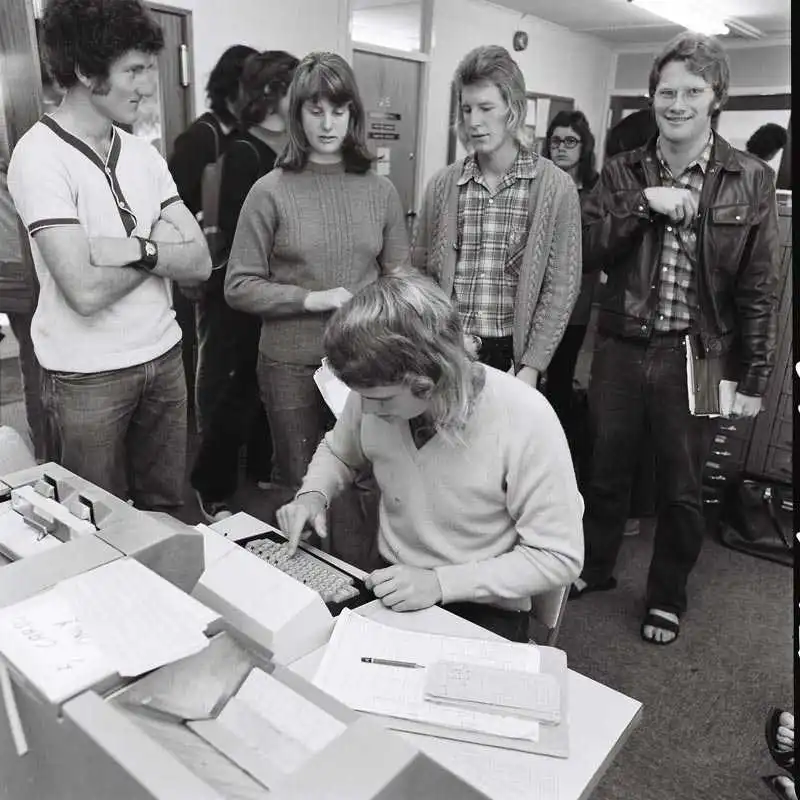 1974_WMS-students-around-computer