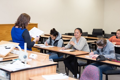 students in class