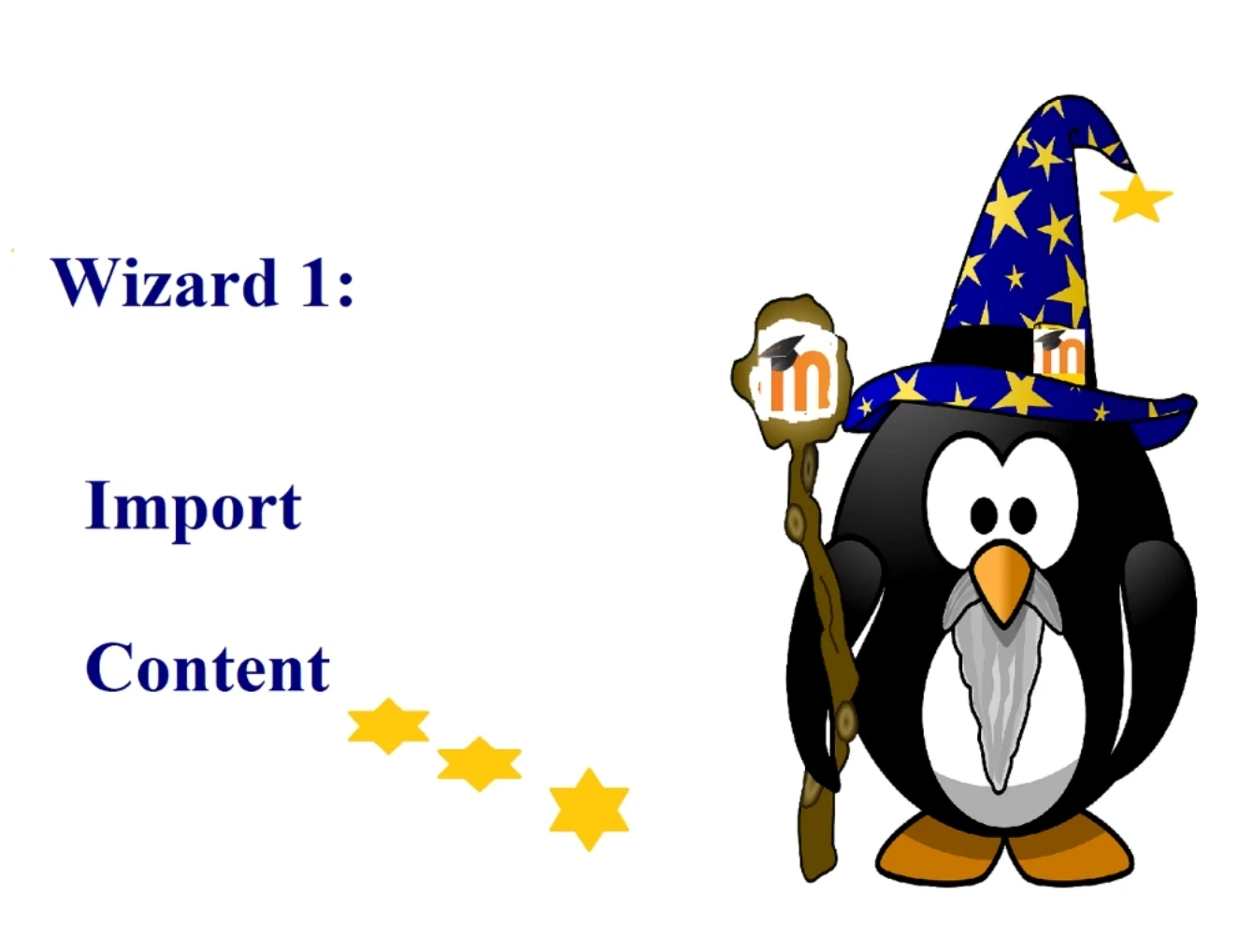 Moodle wizard 1 import paper content