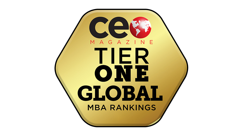 CEO Magazine Global MBA TIER ONE badge for web